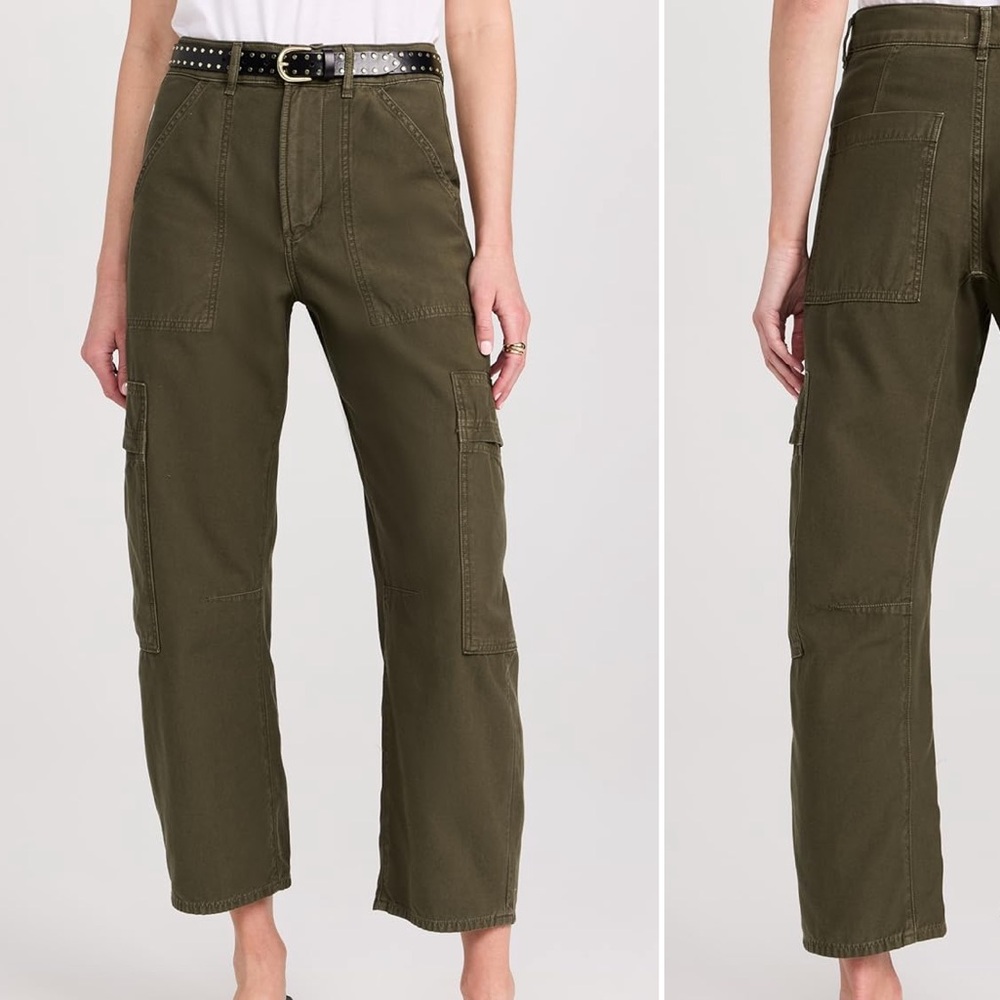 WORN ONCE Citizens of Humanity Marcelle Olive Green Cargo Utility Pants